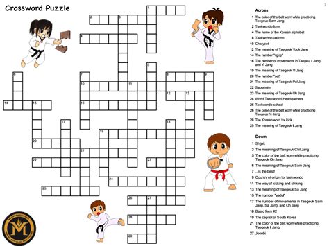 martial art crossword clue